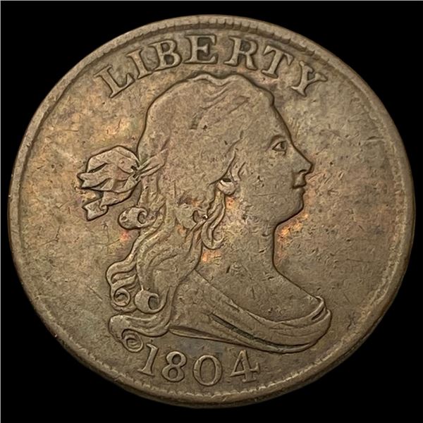 1804 Draped Bust Half Cent NICELY CIRCULATED