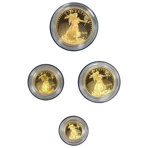 2005 American Eagle Gold Proof 4 Coin Set  1/10-1 oz