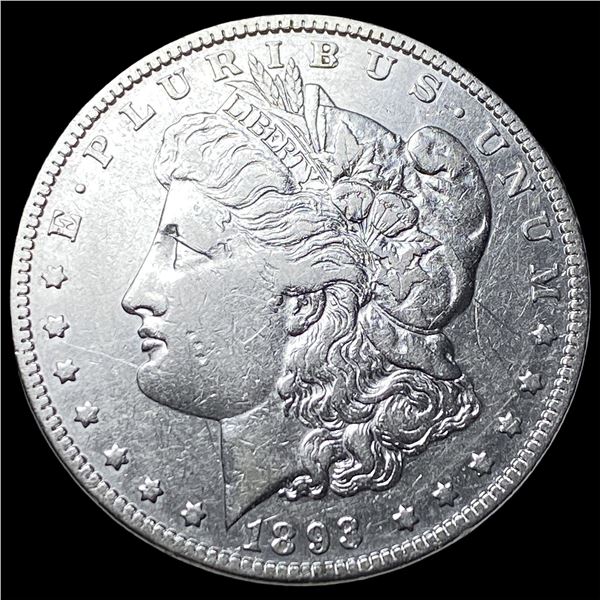 1893 Silver Morgan Dollar LIGHTLY CIRCULATED