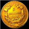 Image 2 : 1857 Gold $3 Indian Princess Head HIGH GRADE