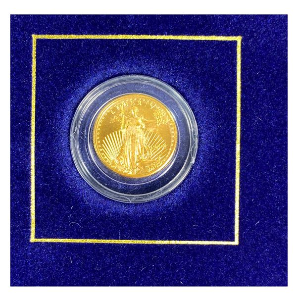 2001 $5 American Gold Eagle w/ Book