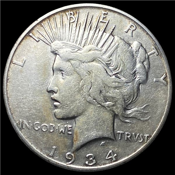 1934-S Silver Peace Dollar NEARLY   UNCIRCULATED