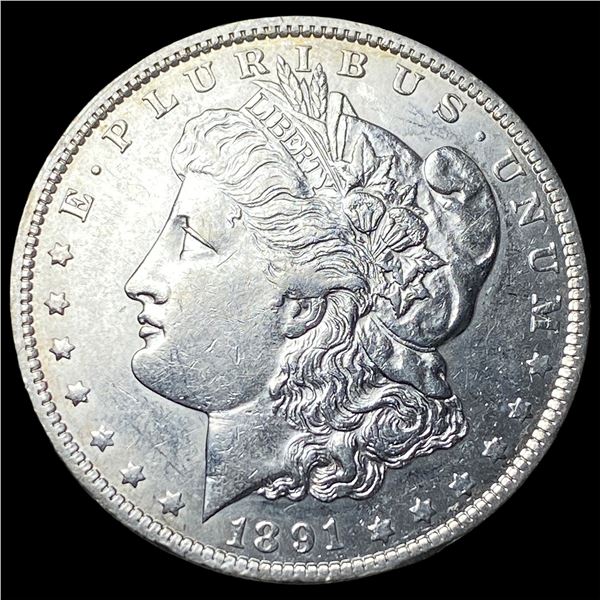 1891-O Silver Morgan Dollar CHOICE AU