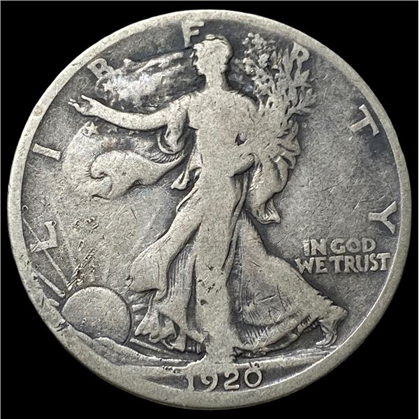 1920-D Silver Walking Liberty Half Dollar   NICELY CIRCULATED