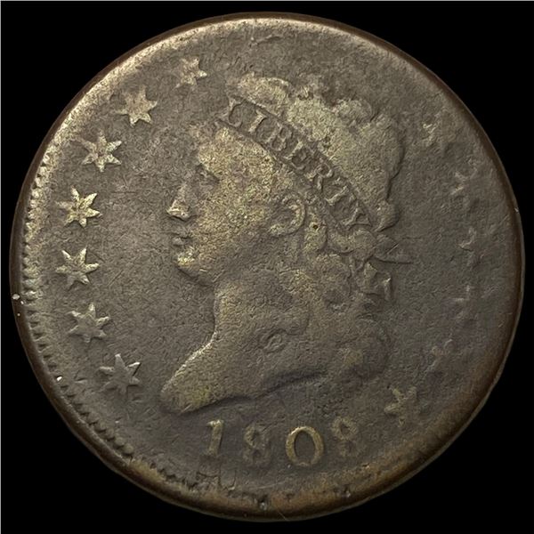 1808 Copper Classic Head Large Cent NICELY   CIRCULATED