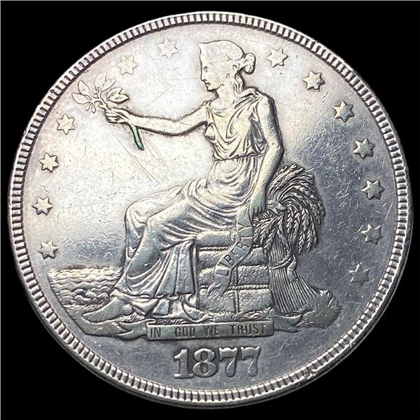 1877 Silver Trade Dollar CLOSELY UNCIRCULATED