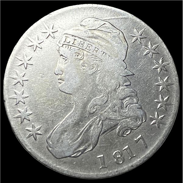 1817 Silver Capped Bust Half Dollar NEARLY   UNCIRCULATED