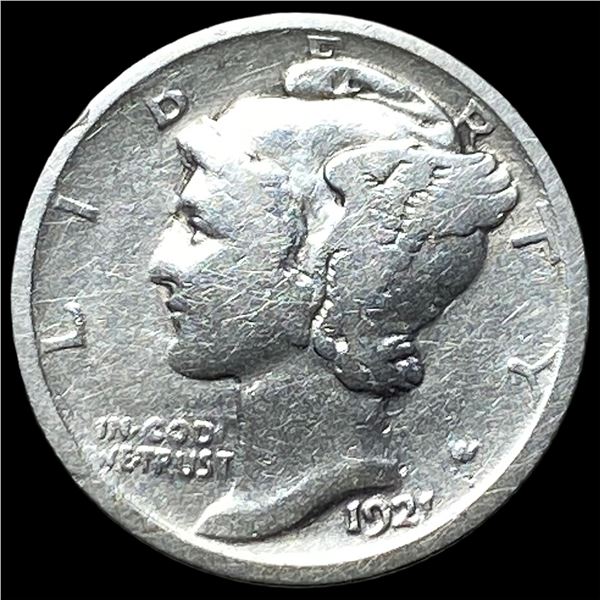1921 Silver Mercury Dime NEARLY UNCIRCULATED