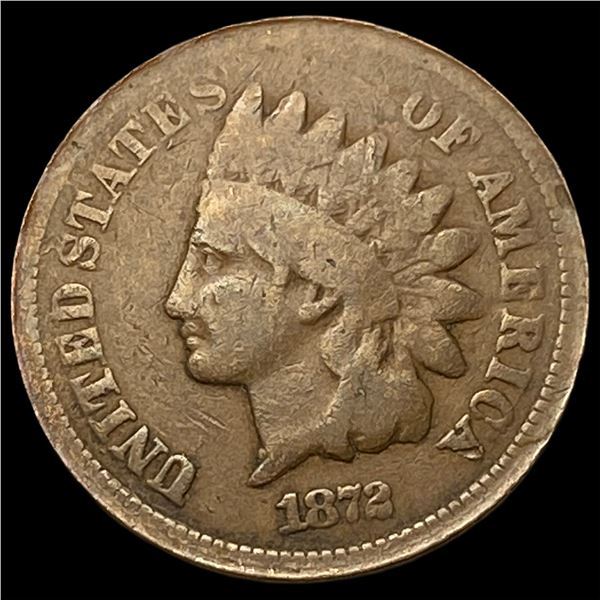 1872 Indian Head Cent LIGHTLY CIRCULATED