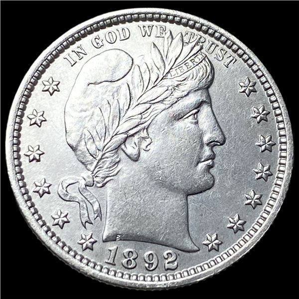 1892 Silver Barber Quarter UNCIRCULATED