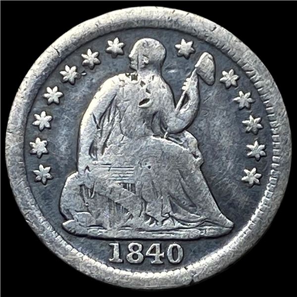 1840-O Silver Seated Liberty Half Dime NICELY   CIRCULATED