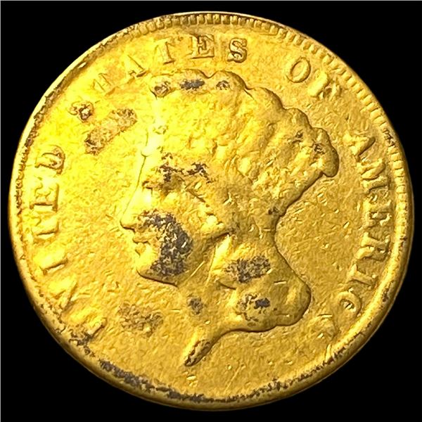1874 $3 Gold Indian Princess HIGH GRADE