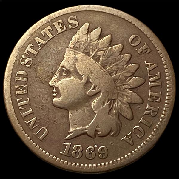 1869 Indian Head Cent NICELY CIRCULATED