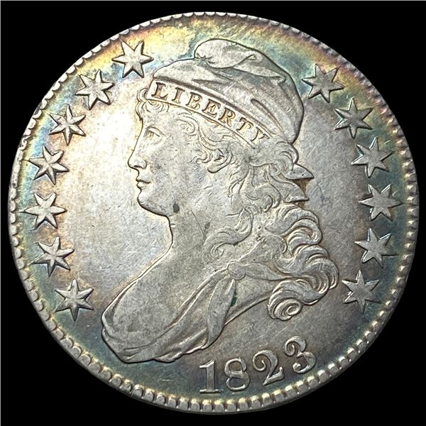 1823 Capped Bust Half Dollar CLOSELY   UNCIRCULATED