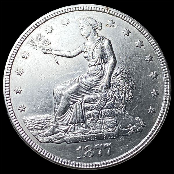 1877 Silver Trade Dollar CLOSELY UNCIRCULATED