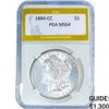 Image 1 : 1884-CC Morgan Silver Dollar PGA MS64