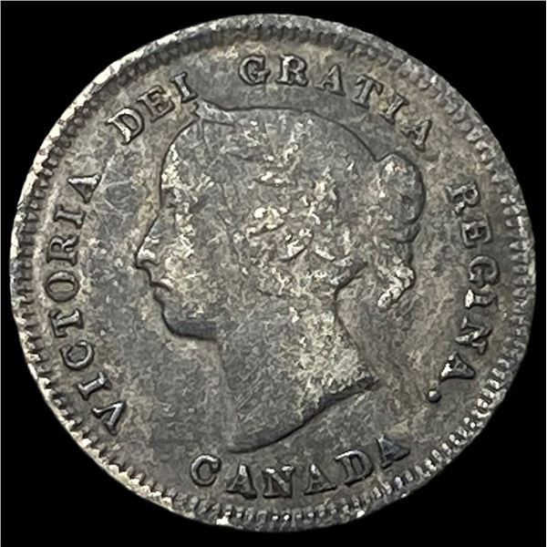 1883-H Canada Silver 5 Cents SUPERB GEM BU