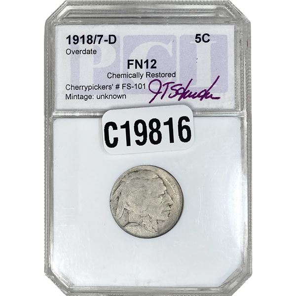 1918/7-D Buffalo Nickel PCI FN12
