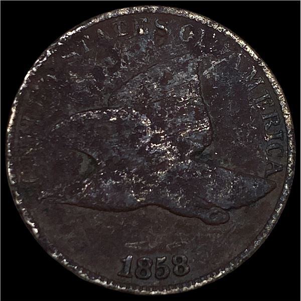 1858 Flying Eagle Cent NICELY CIRCULATED