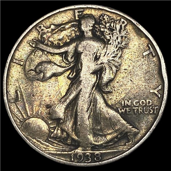 1938-D Silver Walking Liberty Half Dollar   HIGH GRADE