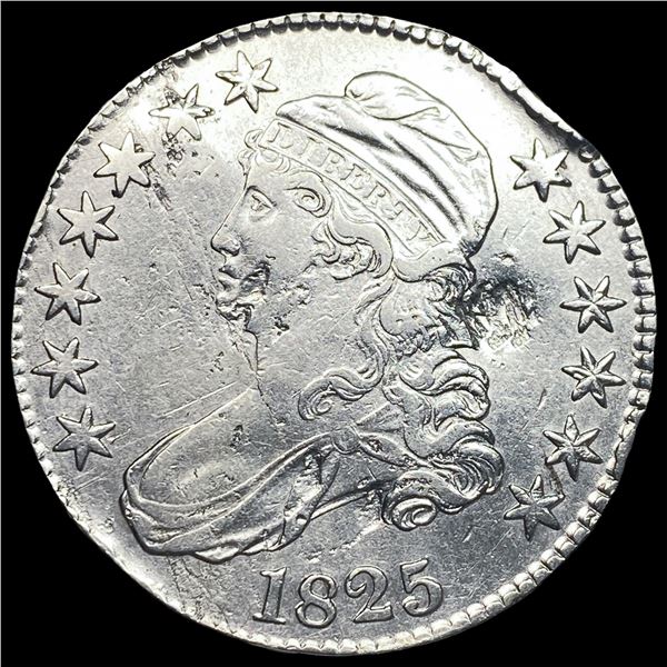 1825 Silver Capped Bust Half Dollar HIGH  GRADE