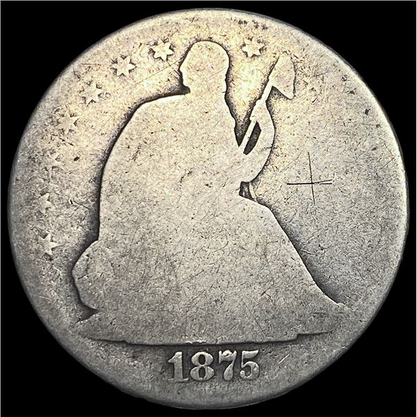 1875-S Silver Seated Liberty Half Dollar HIGH   GRADE