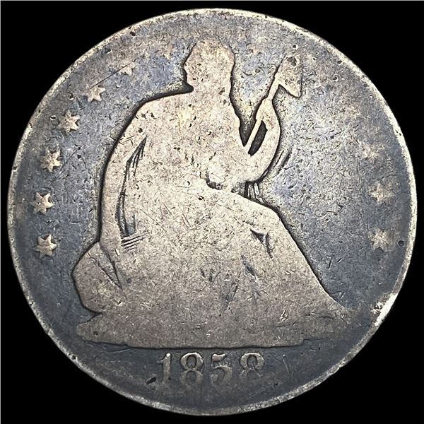 1858 Seated Liberty Half Dollar HIGH GRADE