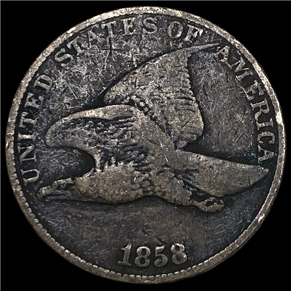 1858 Copper-Nickel Flying Eagle Cent HIGH   GRADE