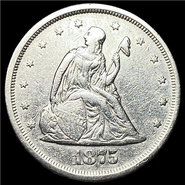 1875-S Silver Twenty Cents NEARLY   UNCIRCULATED