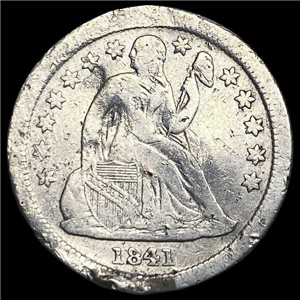 1841-O Silver Seated Liberty Dime NICELY   CIRCULATED