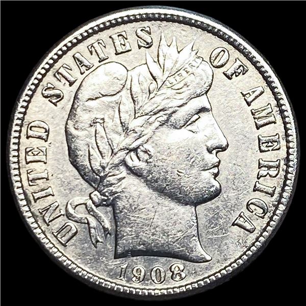 1908-S Silver Barber Dime CLOSELY   UNCIRCULATED