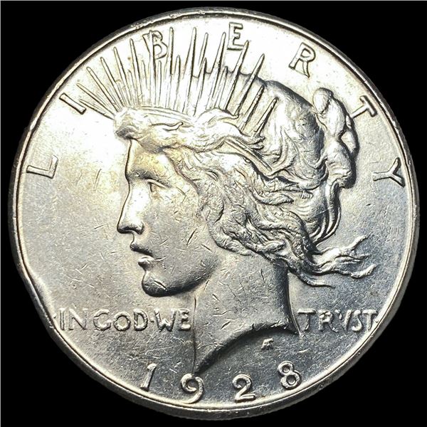 1928-S Silver Peace Dollar CLOSELY   UNCIRCULATED