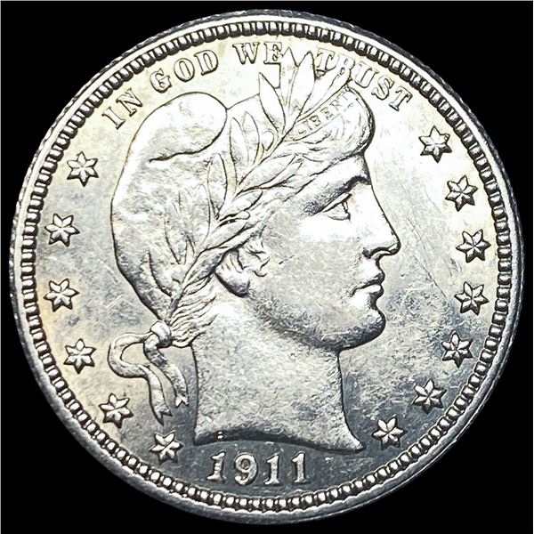 1911 Silver Barber Quarter UNCIRCULATED