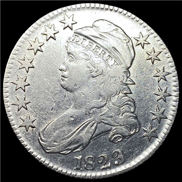 1823 Capped Bust Half Dollar NEARLY   UNCIRCULATED