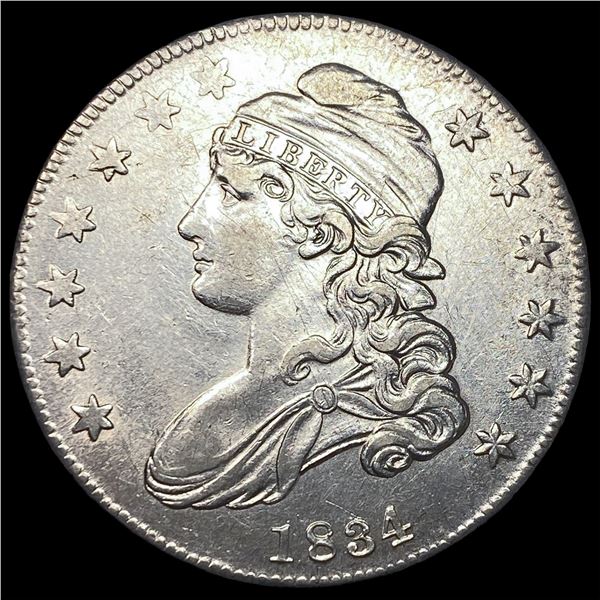1834 Capped Bust Half Dollar CLOSELY   UNCIRCULATED