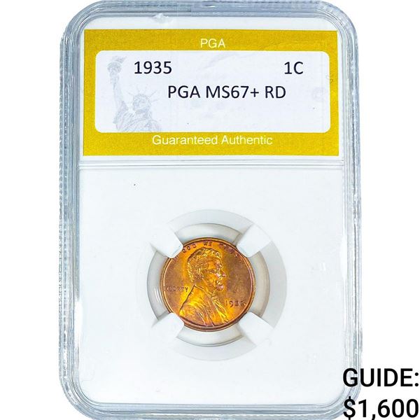 1935 Wheat Cent PGA MS67+ RD