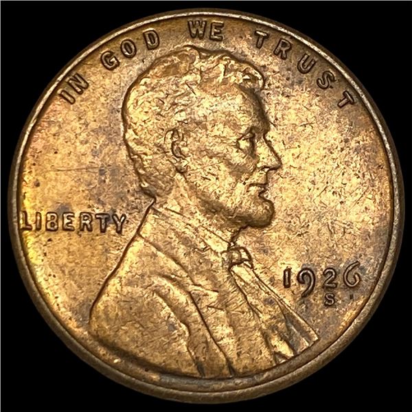 1926-S Red Lincoln Wheat Cent CHOICE BU