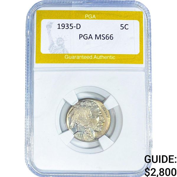 1935-D Buffalo Nickel PGA MS66