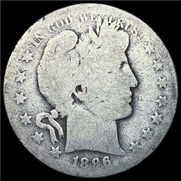 1896-O Silver Barber Half Dollar NICELY   CIRCULATED