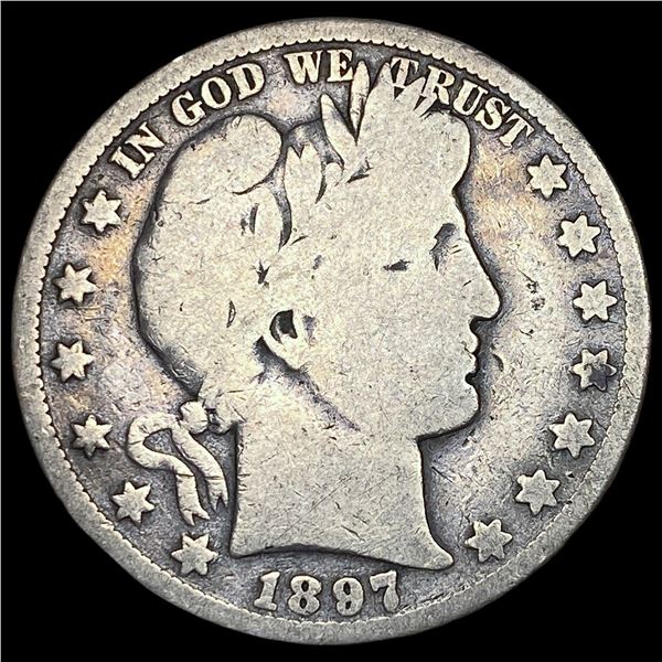 1897-O Silver Barber Half Dollar NICELY   CIRCULATED