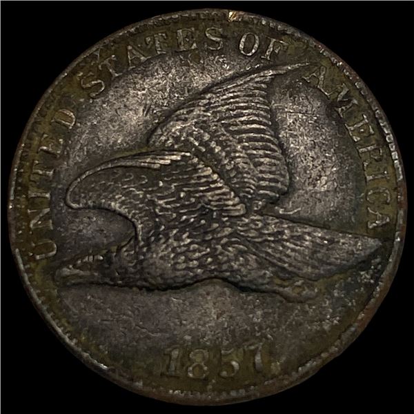 1857 Flying Eagle Cent NEARLY UNCIRCULATED