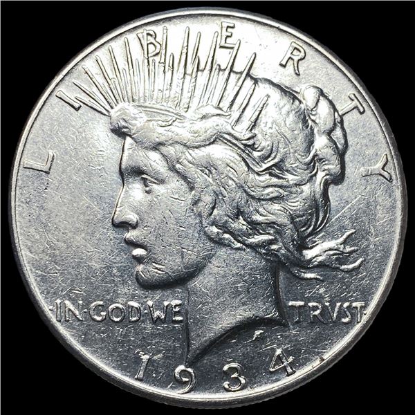 1934-S Peace Silver Dollar CLOSELY   UNCIRCULATED