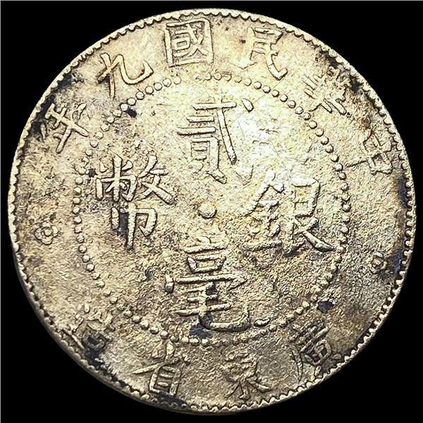 1920 Kwangtung Province 20 Cents HIGH GRADE