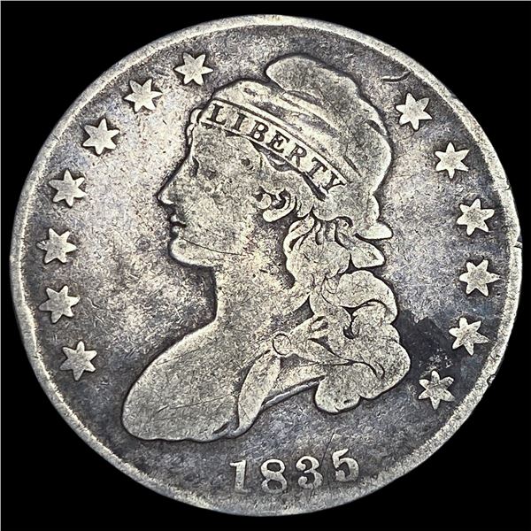 1835 Capped Bust Half Dollar NICELY   CIRCULATED