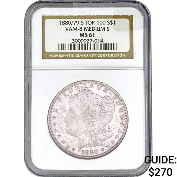 1880 Morgan Silver Dollar NGC MS61