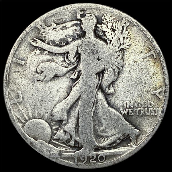 1920-D Silver Walking Liberty Half Dollar   NICELY CIRCULATED