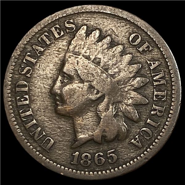 1865 Indian Head Cent NEARLY UNCIRCULATED