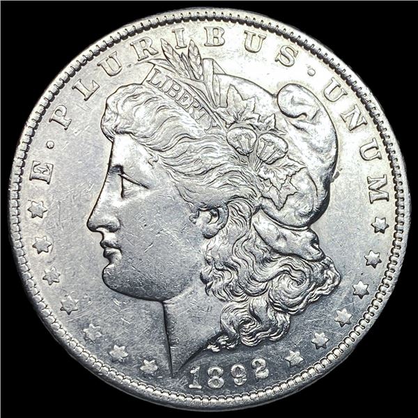 1892 Silver Morgan Dollar CLOSELY   UNCIRCULATED