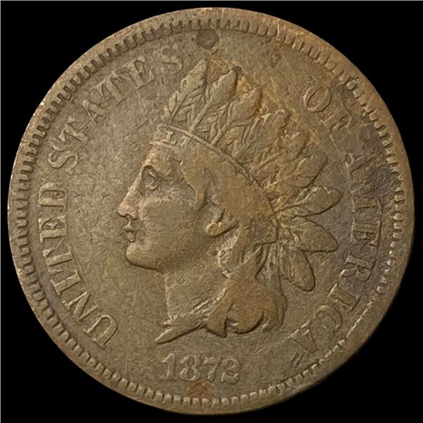 1872 Indian Head Cent LIGHTLY CIRCULATED