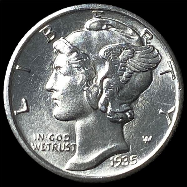 1935-S Silver Mercury Dime CHOICE BU